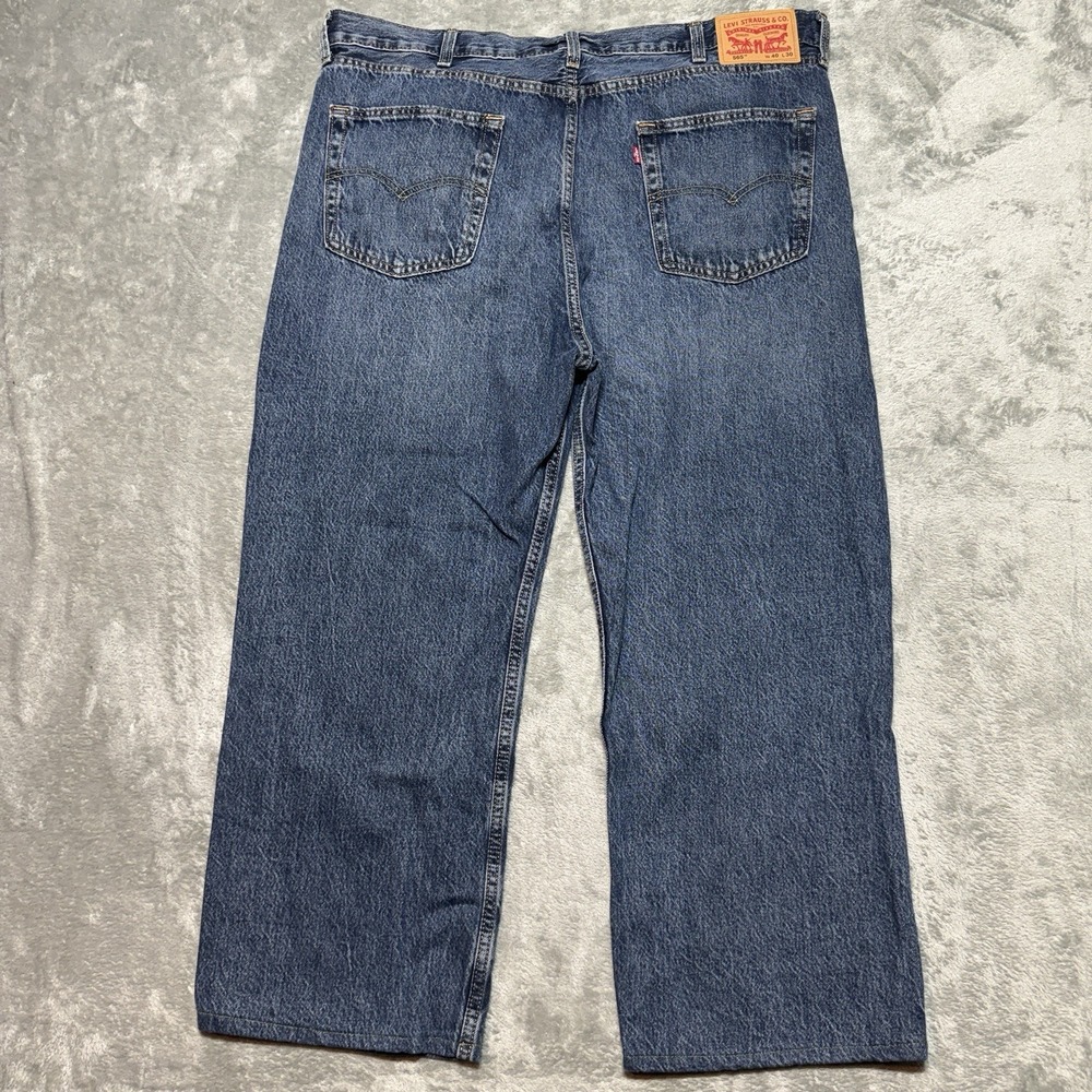 Levi's 565 Loose Straight Fit Jeans Men's 40x27 (Tagged 40x30) Blue Altered
